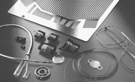 Figure 2: Examples of vacuum coated semi finished materials and parts