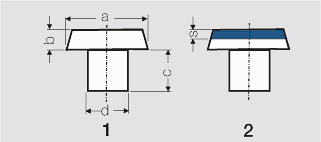 General Rules for Dimensioning of Contact Rivets